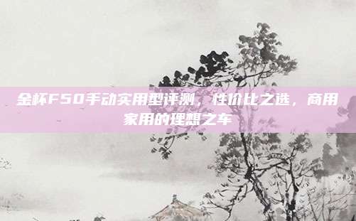 金杯F50手动实用型评测，性价比之选，商用家用的理想之车