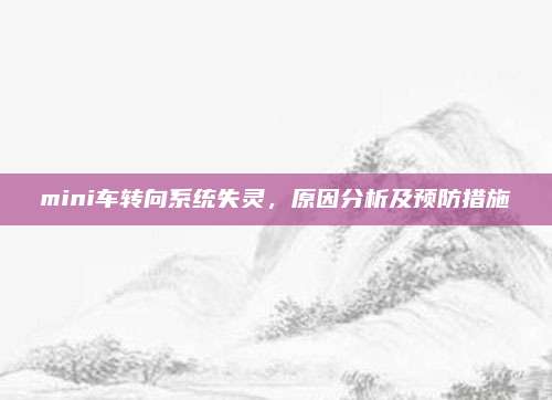 mini车转向系统失灵，原因分析及预防措施
