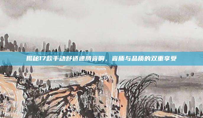 揭秘17款手动舒适速腾音响，音质与品质的双重享受