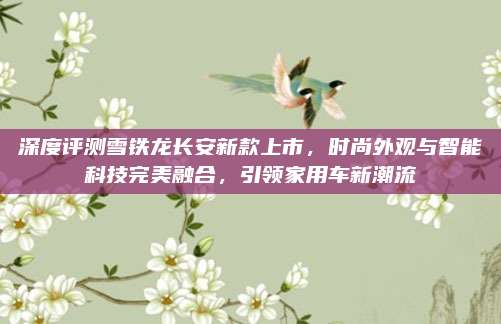 深度评测雪铁龙长安新款上市,时尚外观与智能科技完美融合,引领家用车新潮流