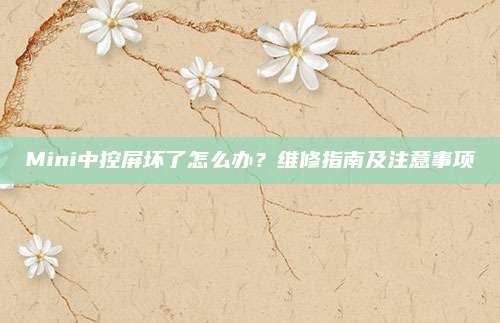 Mini中控屏坏了怎么办?维修指南及注意事项