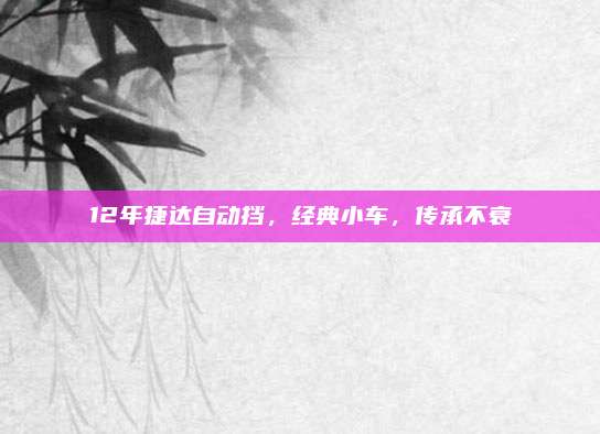 12年捷达自动挡，经典小车，传承不衰