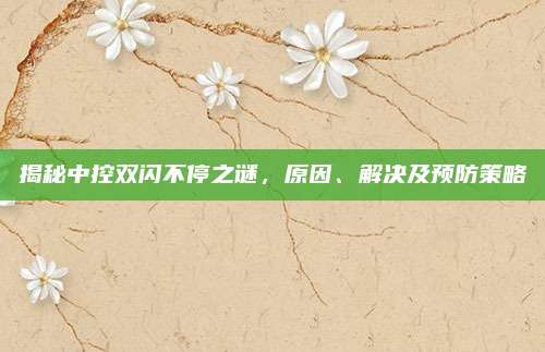 揭秘中控双闪不停之谜,原因、解决及预防策略
