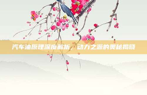 汽车油原理深度解析,动力之源的奥秘揭晓