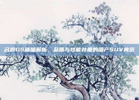 名爵GS质量解析，品质与性能并重的国产SUV典范