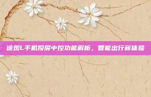 途观L手机投屏中控功能解析，智能出行新体验