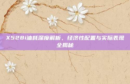 X528i油耗深度解析,经济性配置与实际表现全揭秘