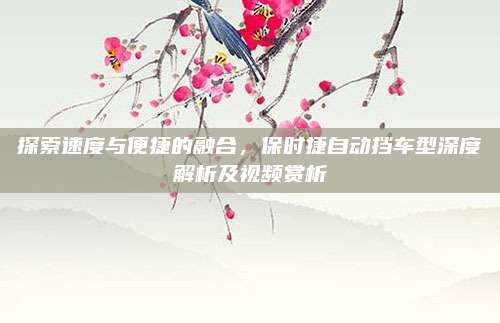 探索速度与便捷的融合，保时捷自动挡车型深度解析及视频赏析