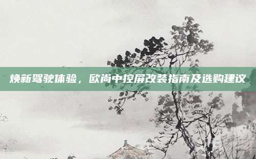 焕新驾驶体验，欧尚中控屏改装指南及选购建议
