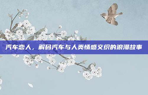 汽车恋人,解码汽车与人类情感交织的浪漫故事