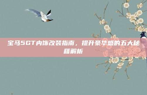 宝马5GT内饰改装指南，提升豪华感的五大秘籍解析