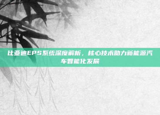 比亚迪EPS系统深度解析,核心技术助力新能源汽车智能化发展