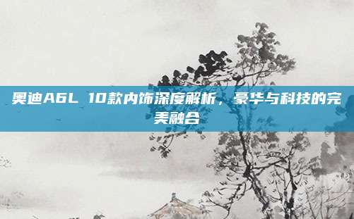 奥迪A6L 10款内饰深度解析,豪华与科技的完美融合