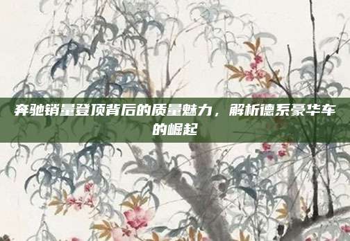 奔驰销量登顶背后的质量魅力，解析德系豪华车的崛起