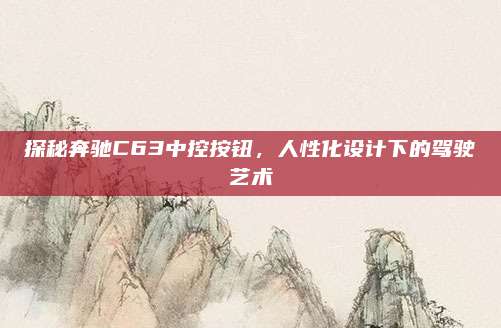 探秘奔驰C63中控按钮,人性化设计下的驾驶艺术