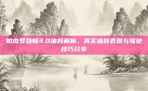 帕杰罗劲畅3.0油耗解析,真实油耗表现与驾驶技巧分享