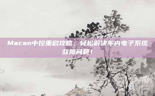 Macan中控重启攻略,轻松解决车内电子系统故障问题!