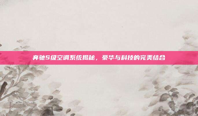 奔驰S级空调系统揭秘，豪华与科技的完美结合