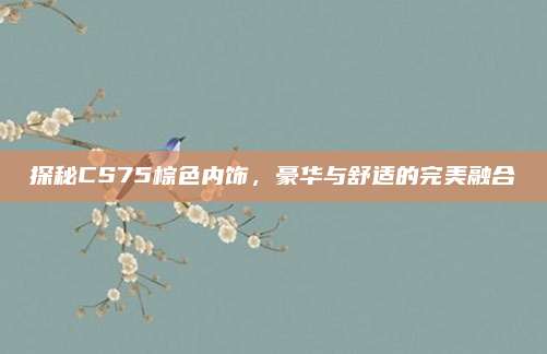 探秘CS75棕色内饰，豪华与舒适的完美融合