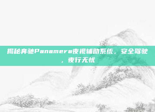 揭秘奔驰Panamera夜视辅助系统，安全驾驶，夜行无忧