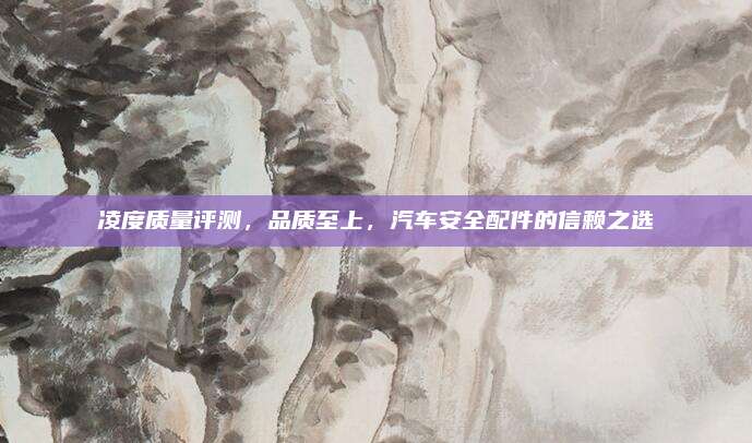 凌度质量评测，品质至上，汽车安全配件的信赖之选