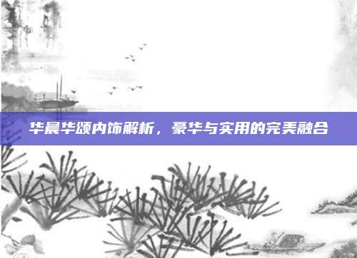 华晨华颂内饰解析，豪华与实用的完美融合