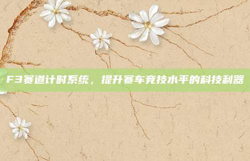 F3赛道计时系统，提升赛车竞技水平的科技利器