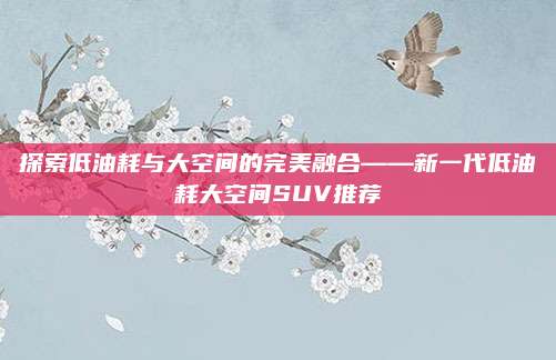 探索低油耗与大空间的完美融合——新一代低油耗大空间SUV推荐
