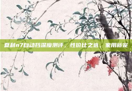 夏利n7自动挡深度测评，性价比之选，家用新宠