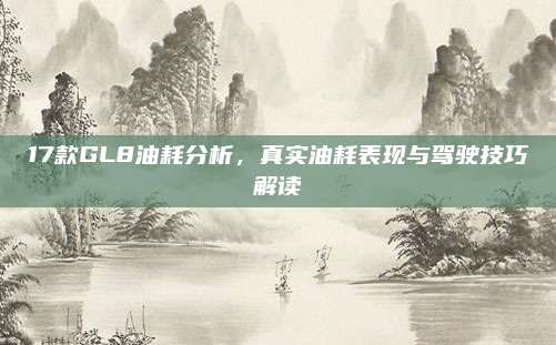 17款GL8油耗分析,真实油耗表现与驾驶技巧解读