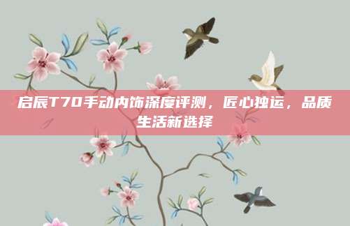 启辰T70手动内饰深度评测,匠心独运,品质生活新选择