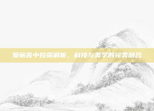 爱丽舍中控屏解析，科技与美学的完美融合
