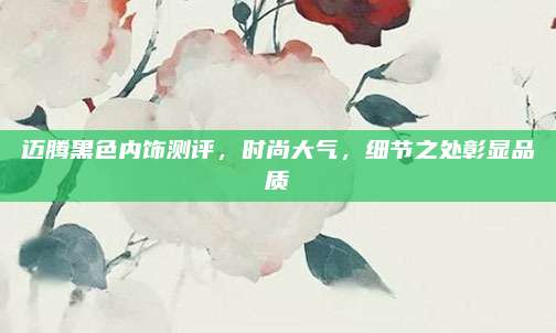 迈腾黑色内饰测评，时尚大气，细节之处彰显品质