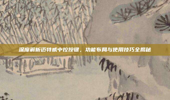 深度解析迈特威中控按键，功能布局与使用技巧全揭秘