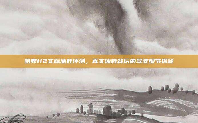 哈弗H2实际油耗评测，真实油耗背后的驾驶细节揭秘