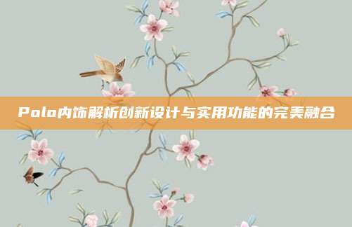 Polo内饰解析创新设计与实用功能的完美融合