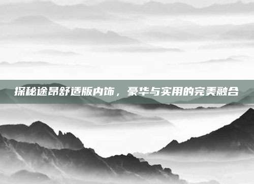 探秘途昂舒适版内饰,豪华与实用的完美融合