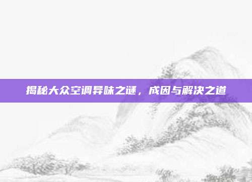 揭秘大众空调异味之谜，成因与解决之道
