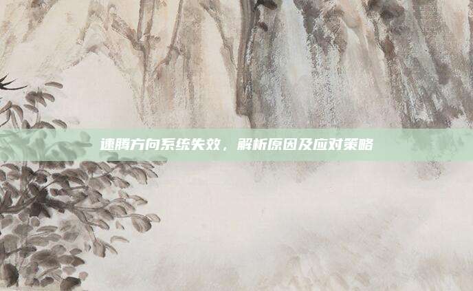 速腾方向系统失效，解析原因及应对策略