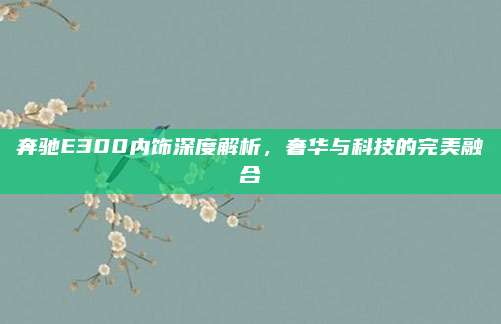 奔驰E300内饰深度解析，奢华与科技的完美融合