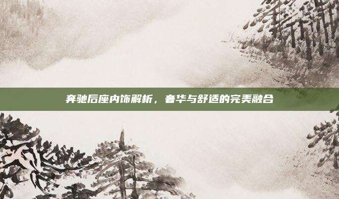 奔驰后座内饰解析，奢华与舒适的完美融合
