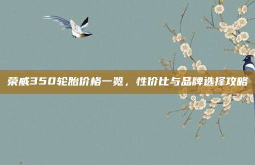 荣威350轮胎价格一览，性价比与品牌选择攻略