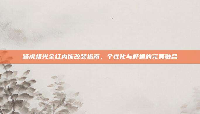 路虎极光全红内饰改装指南,个性化与舒适的完美融合