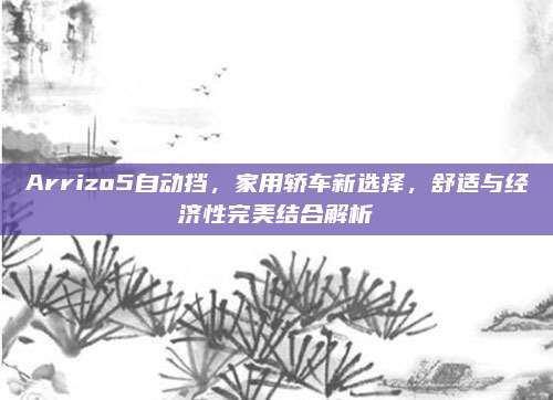 Arrizo5自动挡,家用轿车新选择,舒适与经济性完美结合解析