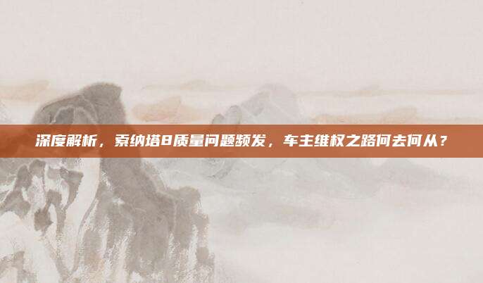 深度解析,索纳塔8质量问题频发,车主维权之路何去何从?