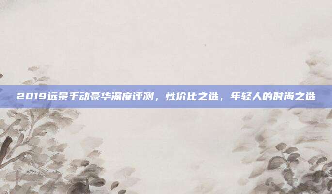 2019远景手动豪华深度评测,性价比之选,年轻人的时尚之选
