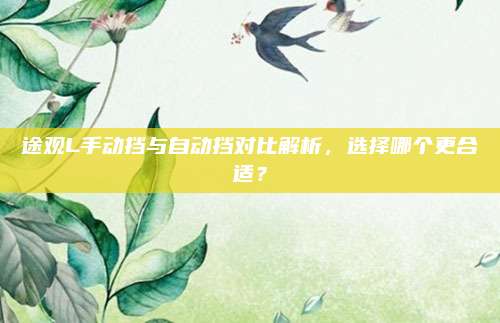 途观L手动挡与自动挡对比解析,选择哪个更合适?