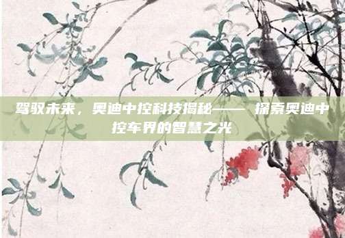 驾驭未来，奥迪中控科技揭秘—— 探索奥迪中控车界的智慧之光