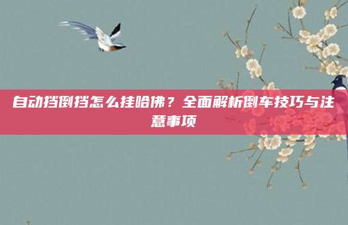 自动挡倒挡怎么挂哈佛?全面解析倒车技巧与注意事项