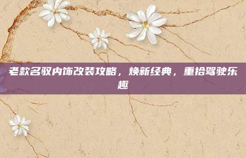 老款名驭内饰改装攻略,焕新经典,重拾驾驶乐趣